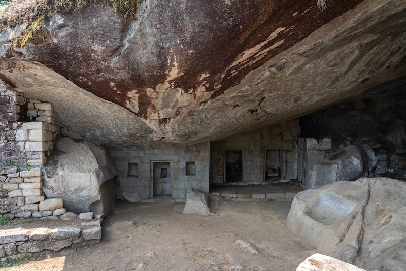 The Temple of the Moon, found at the entrance of the Great Cavern at Machu Picchu.