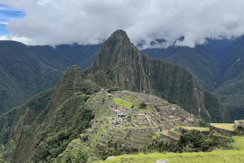 View from the lookout point on circuit 1-b at Machu Picchu.